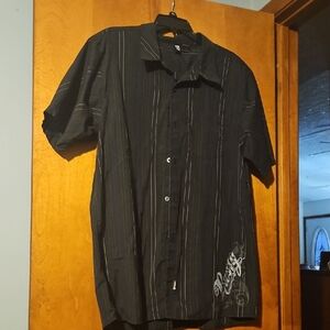 Men's Black Short Sleeve Shirt